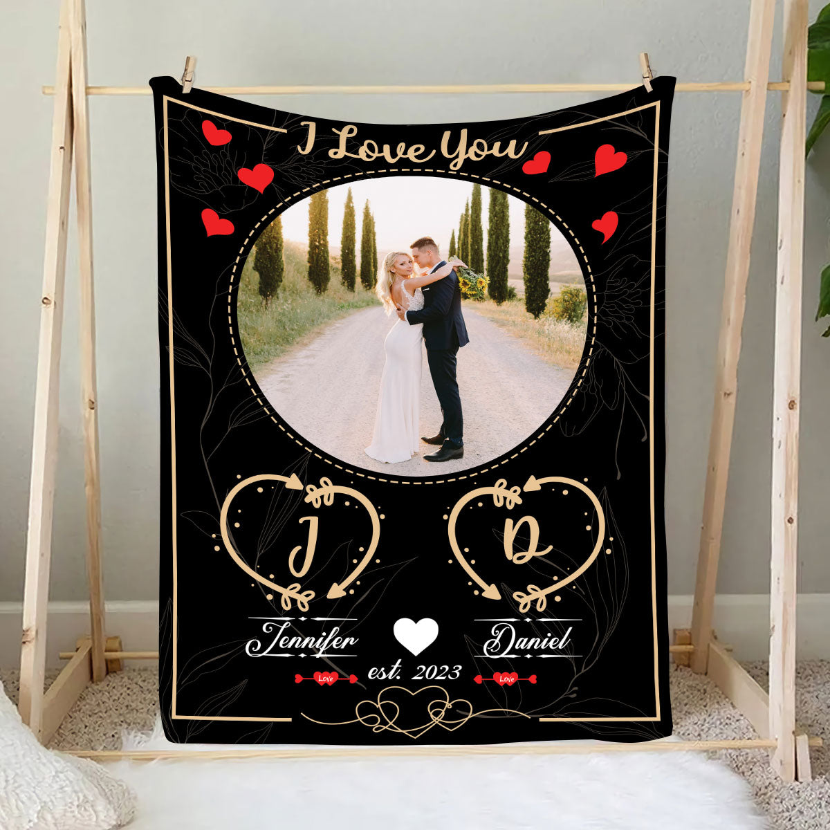 Petthouse | Personalized Couple I Love You Sherpa Blanket, Loving Gifts For Couples, Newlywed Blanket For Sister In Law