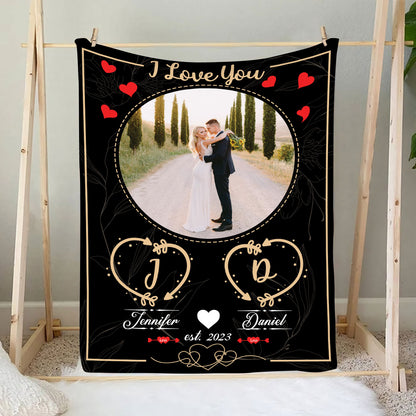 Petthouse | Personalized Couple I Love You Sherpa Blanket, Loving Gifts For Couples, Newlywed Blanket For Sister In Law