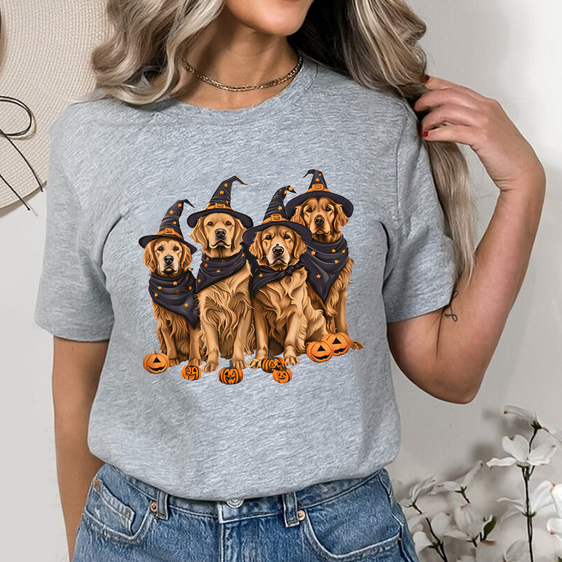 Petthouse | Golden Retriever Dog Halloween Shirt, Spooky Dog, Halloween Party Golden Retriever Dog