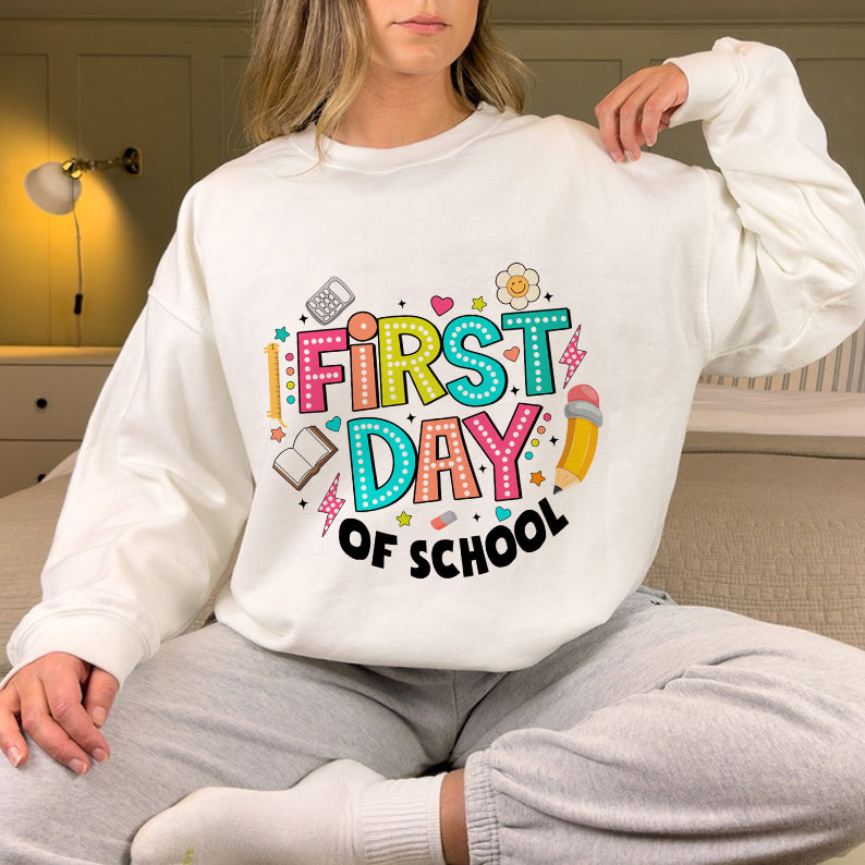 Petthouse | Custom Happy First Day Of School Shirt, Teacher Gift, Back To School Shirt