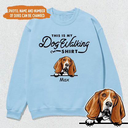 Petthouse | Custom Dog This Is My Dog Walking Shirt, Father's Day Gift, Dog Dad Unisex Shirt