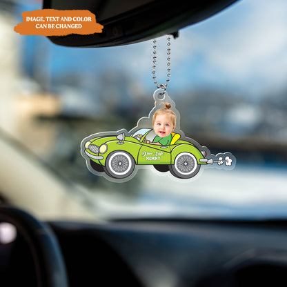 Petthouse | Customized Drive Safe Mommy Car Hanger, Drive Safe Daddy, Fathers Day Gift, Grandpa