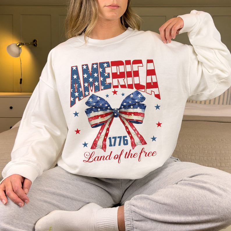 Petthouse | America Land Of The Free Shirt, Womens July 4 Patriotic, Memorial Day