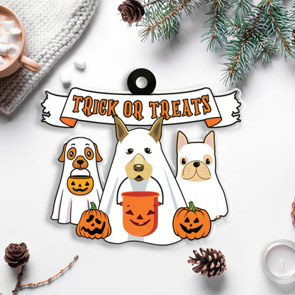 Petthouse | Dog Trick Or Treat, Dog Halloween Shirt, Ghost Dog Halloween Gift, Dog Lovers