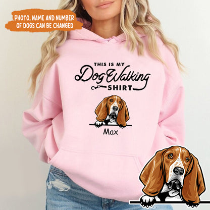 Petthouse | Custom Dog This Is My Dog Walking Shirt, Father's Day Gift, Dog Dad Unisex Shirt