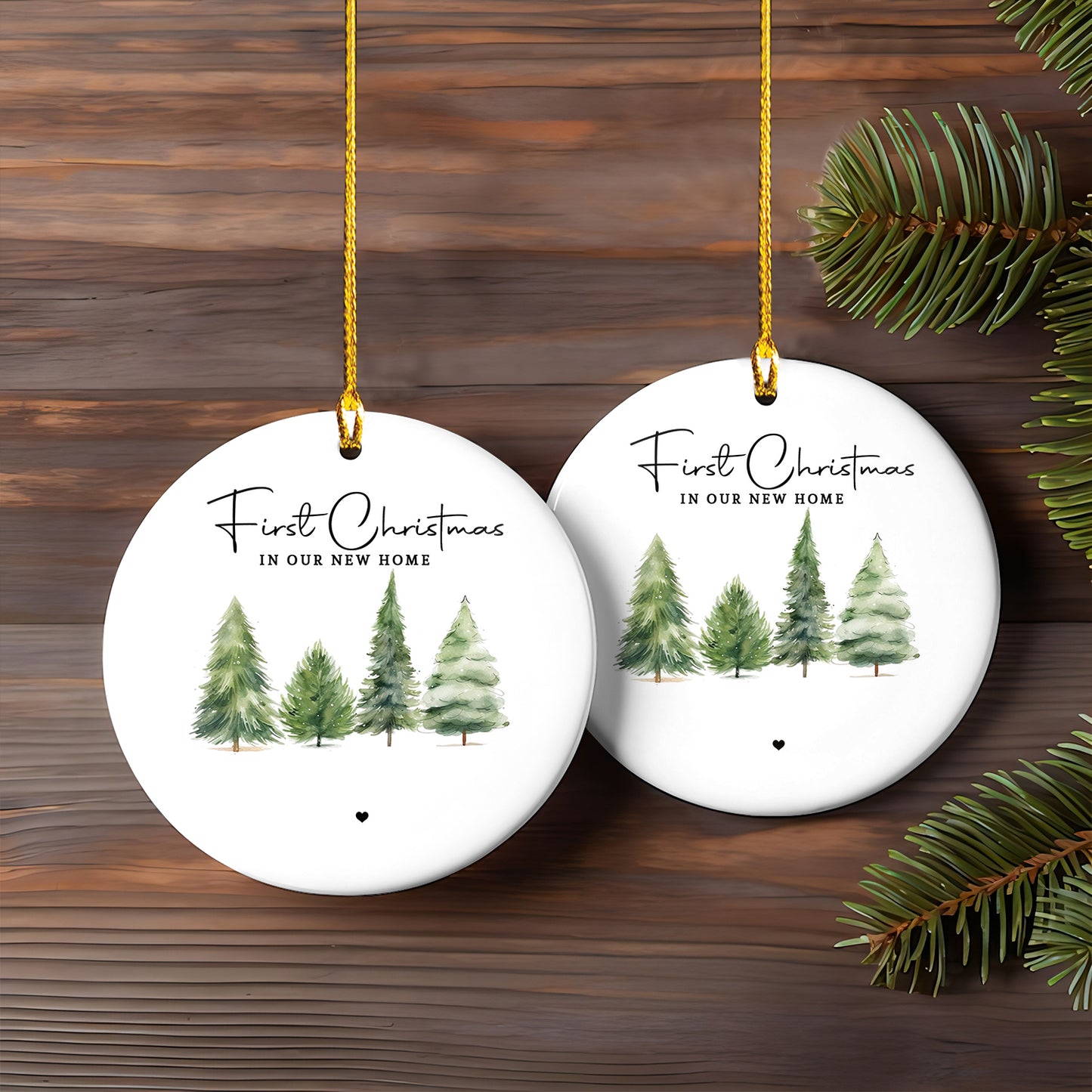 Petthouse | Personalized First Christmas In Our New Home Ornaments, 2024 Home Keepsake, Christmas Gift