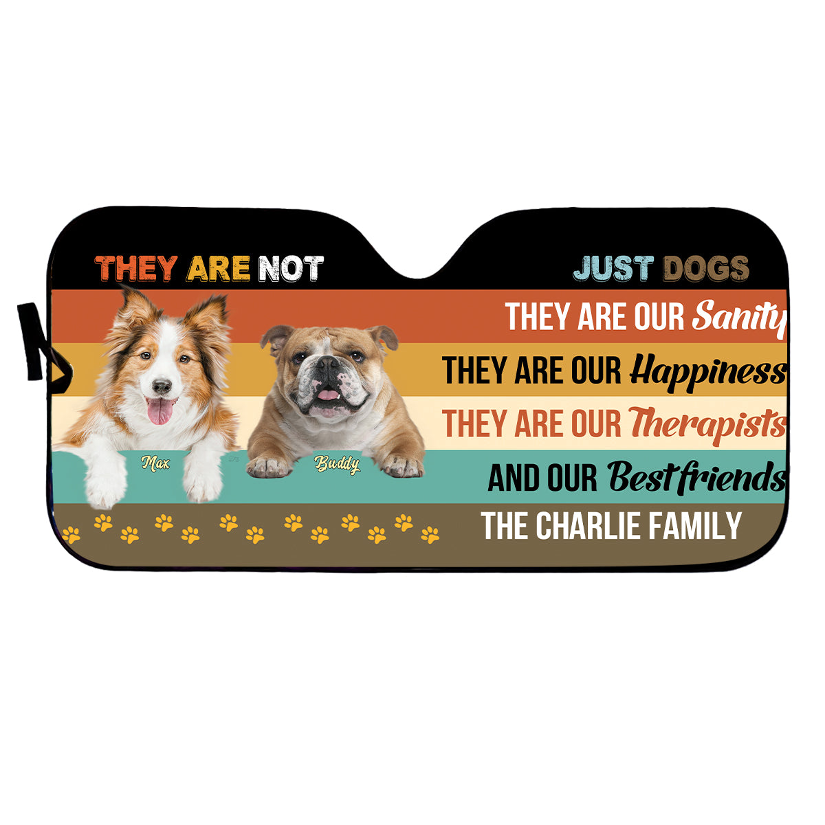 Petthouse | Windshield Sun Shade Dogs Not Just Dogs Car Sun Shade Windshield Customized Sunshade