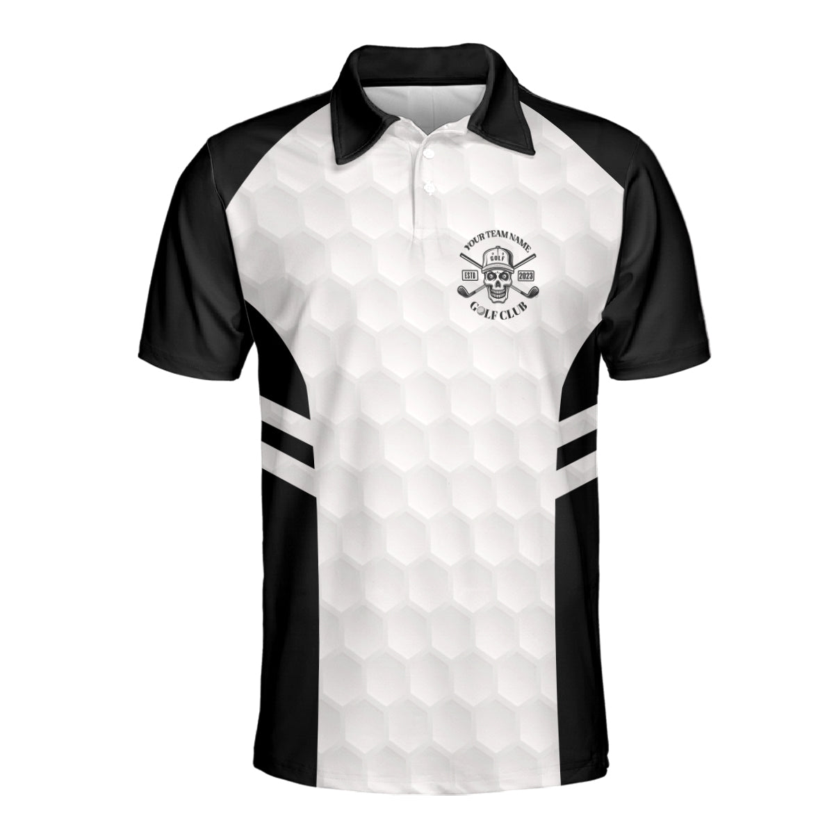 Petthouse | Customized Name Golf Club Polo Shirt Skeleton Golfer Sport Shirt Golf Players Gift Sport Outfit Team