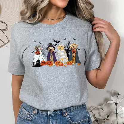 Petthouse | Golden Retriever Ghost Dogs Shirt, Halloween Ghost Dog, Dog Ghost Spooky Vibes