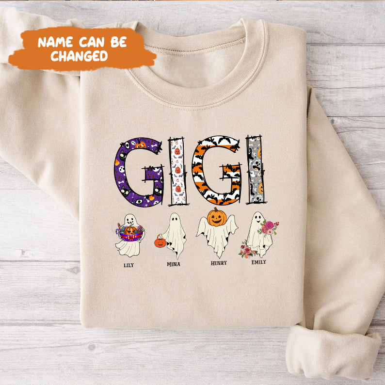 Petthouse | Personalized Halloween Mama Shirts, Halloween Gigi Shirt, Spooky Mimi Shirt Gift For Her