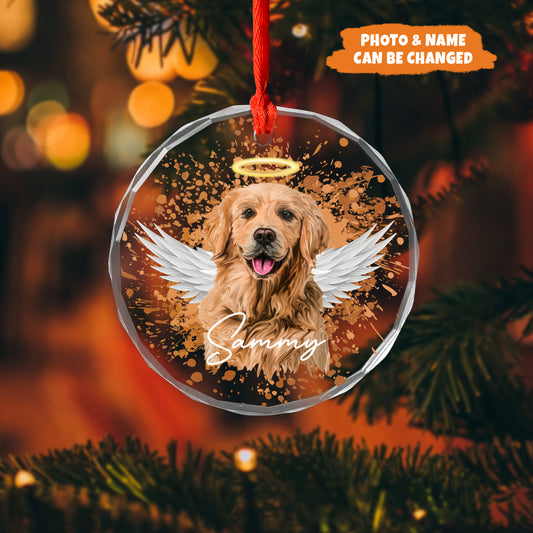 Petthouse | Personalized Pet Memorial Xmas Ornament, Dog Memorial Ornament, Pet Loss Keepsake Gifts