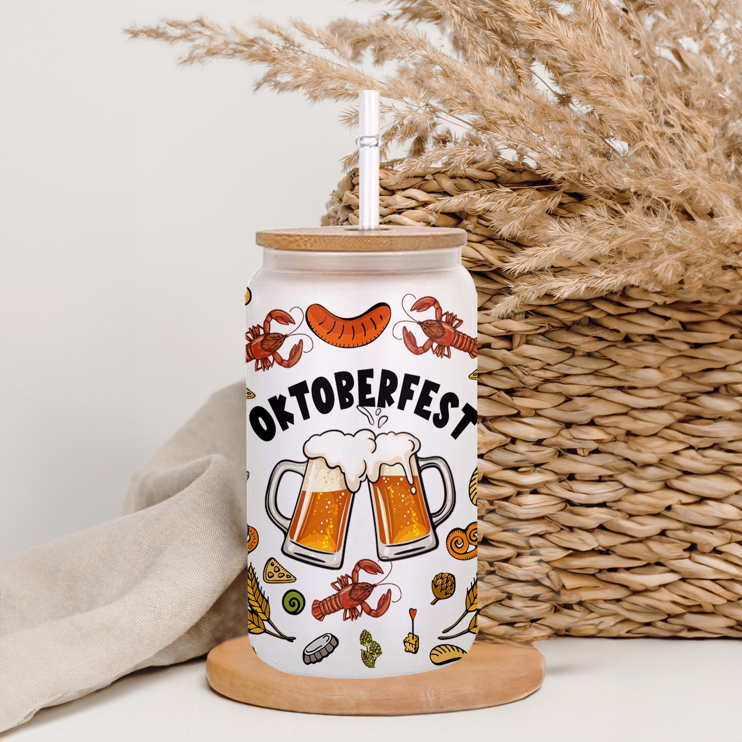 Petthouse | Oktoberfest Beer Festival Glass Can, Man Oktoberfest Beer Cup, Funny Oktoberfest Gift