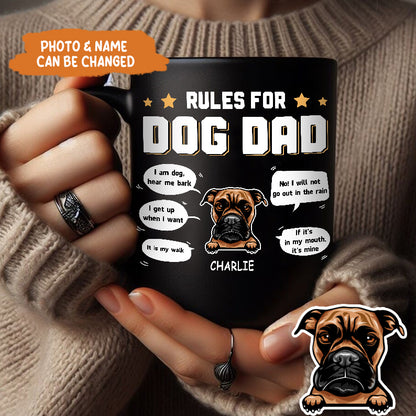 Petthouse | Personalized Dog Rules For Dog Parent Shirt, Funny For Dog Dad Dog Lover Dog Owner