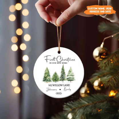 Petthouse | Personalized First Christmas In Our New Home Ornaments, 2024 Home Keepsake, Christmas Gift