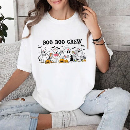 Petthouse | Halloween Nurse Shirt, Boo Boo Crew, Nurse Shirt For Women, Spooky Season, Boo Nurse Halloween