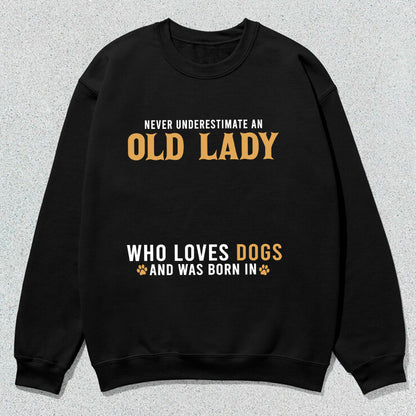 Petthouse | Personalized Dog T-shirt, Gift For Dog Owners, Never Underestimate An Old Lady Who Loves Dogs