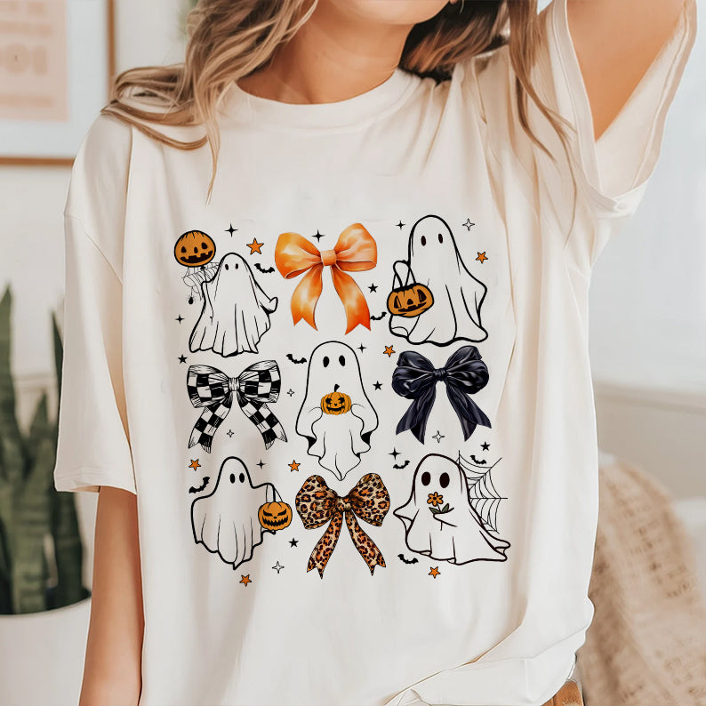 Petthouse | Coquette Halloween Shirt, Cute Ghost Pumpkin Shirt, Spooky Season Social Club Shirt