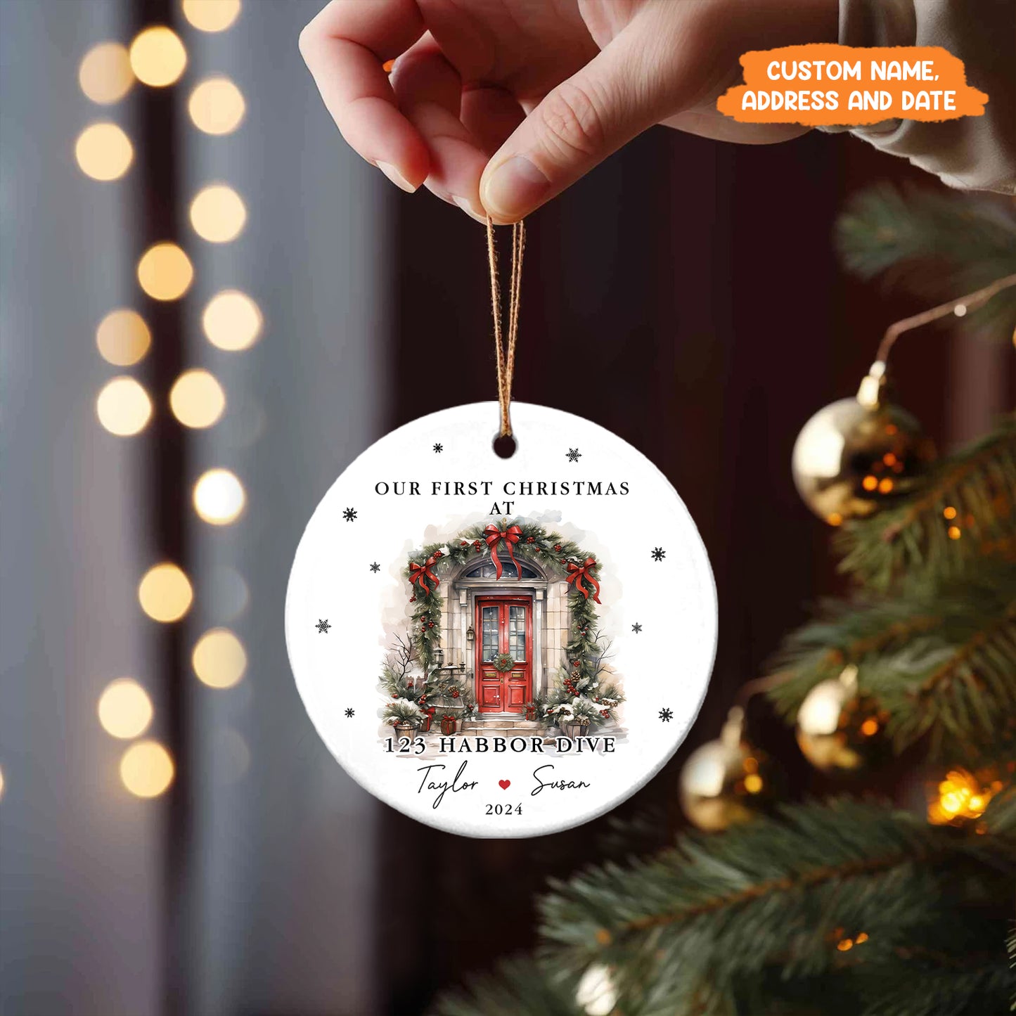 Petthouse | Personalized New Home Ornament, Christmas Ornament 2025, Our First Christmas In New Home