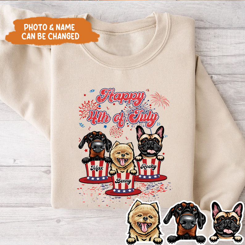 Petthouse | Custom Dog 4th Of July Shirt, Independence Day Tee, Dog Lover Shirt, Funny Dog Shirt