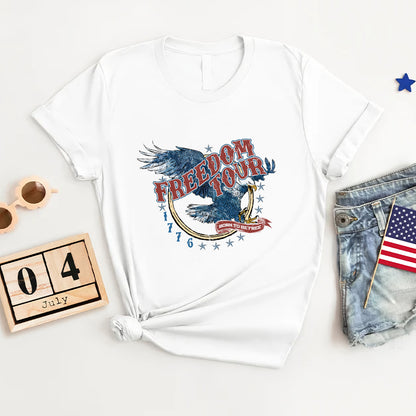 Petthouse | Freedom Tour 1776 T-shirt, Eagle 4th Of July Shirt, Freedom Shirt, Independence Day