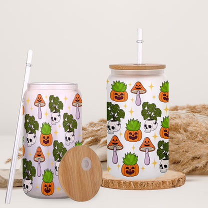 Petthouse | Ghost Plant Halloween Glass Can, Ghost Plant Glass Can, Ghost Plant Coffee, Viral Coffee