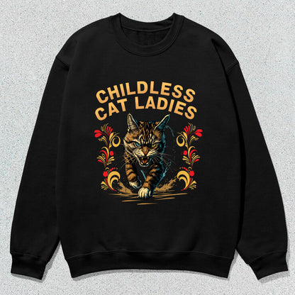 Petthouse | Childless Cat Ladies Against Fascism Shirt, Childless Cat Ladies Shirt, Miserable Childless