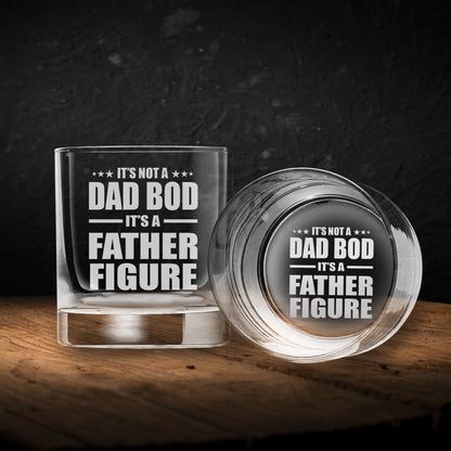 Petthouse | Best Dad, It's Not A Dad Bod It's A Father Figure Whiskey Glass, Gift For Dad