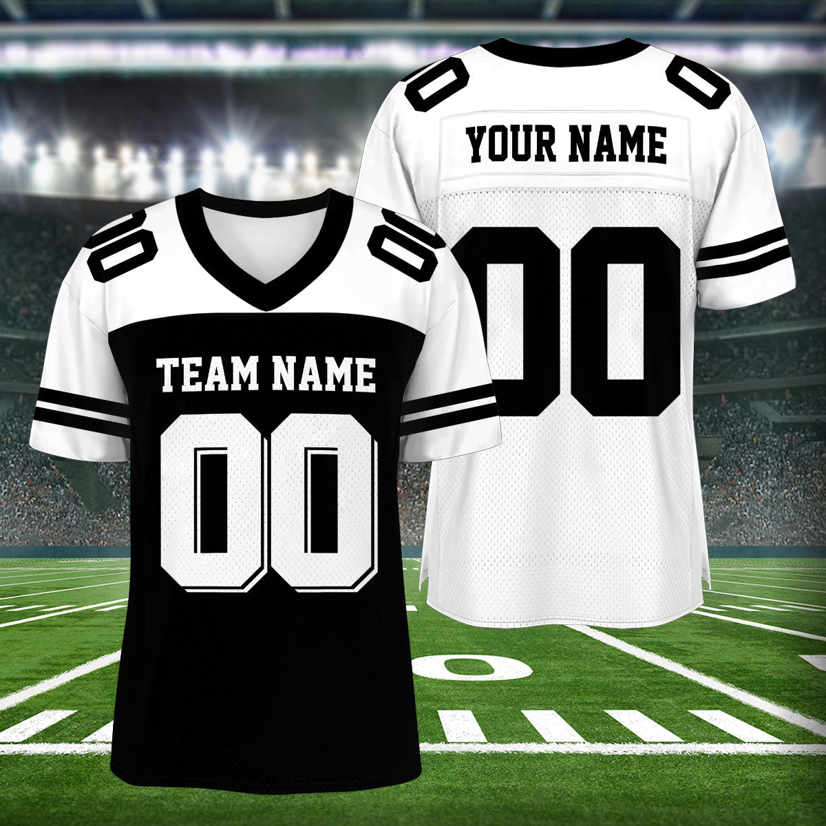 Petthouse | Personalized Football Jersey, Custom Team Name And Number, Game Day Sports Jersey, Football Team Jersey Shirt