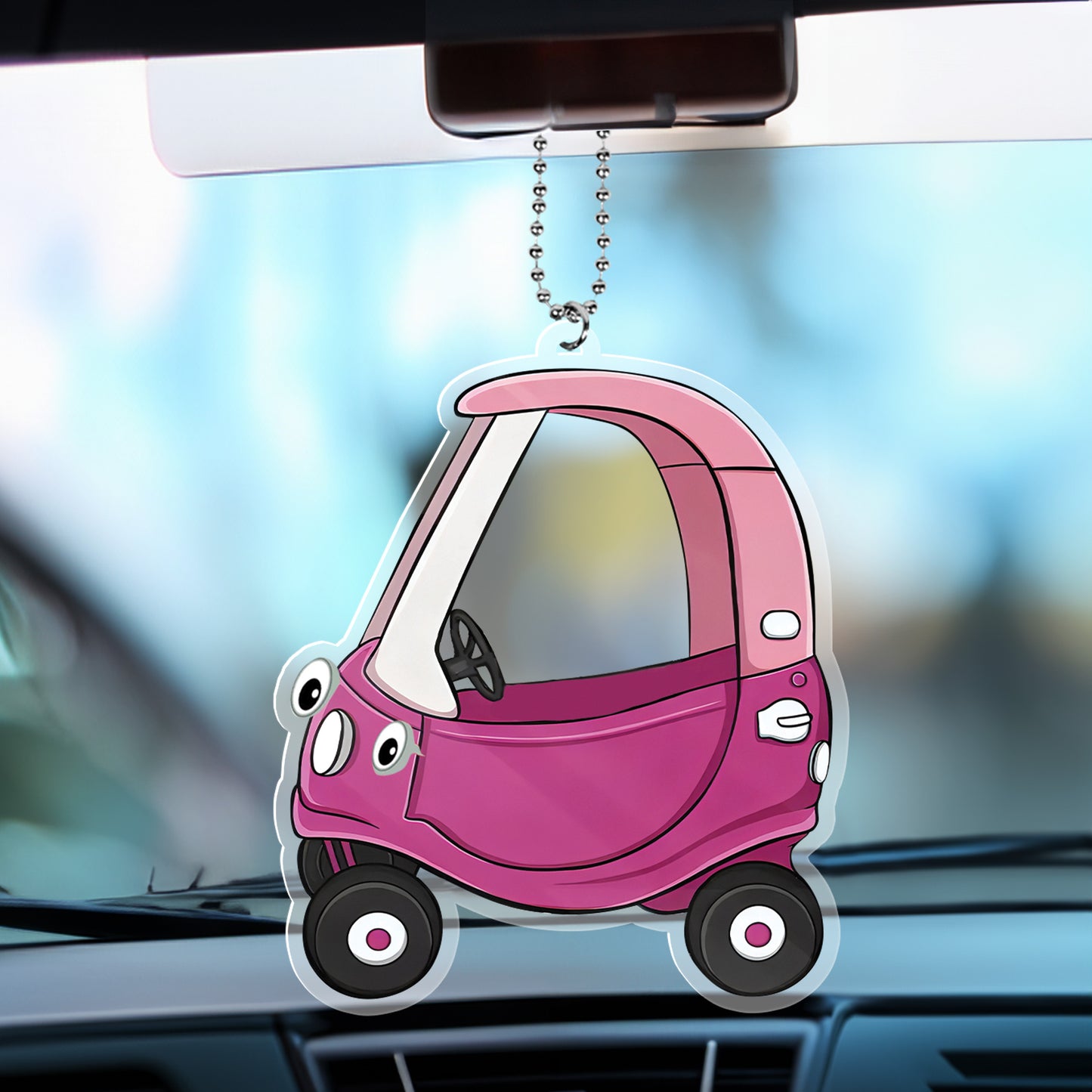 Petthouse | Personalized Acrylic Car Hanger, Drive Safe Daddy Ornament, Fathers Day Gift For Daddy