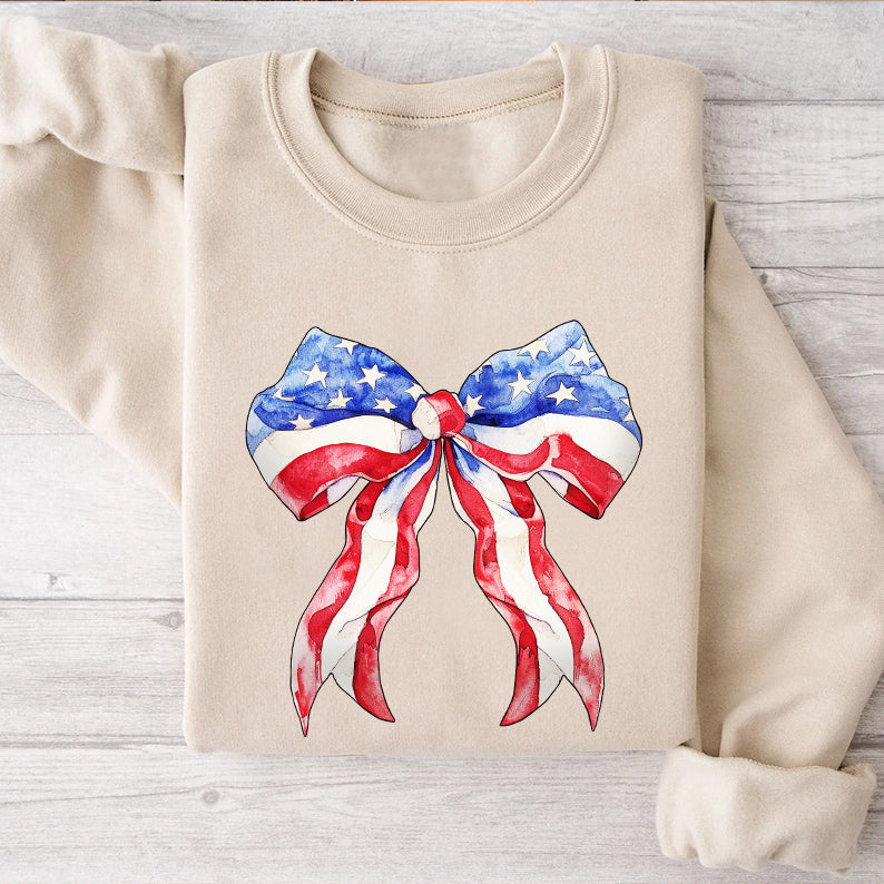 Petthouse | Coquette 4th Of July Shirt, Usa Tshirt, Retro 4th Of July Coquette Bow Tee, Patriotic Shirt