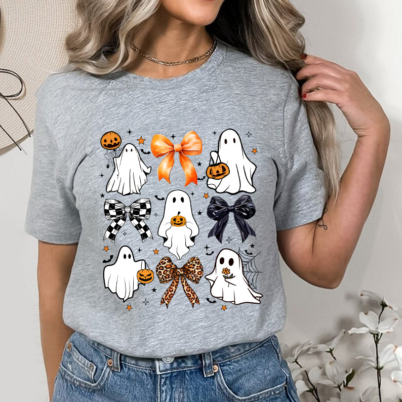 Petthouse | Coquette Halloween Shirt, Cute Ghost Pumpkin Shirt, Spooky Season Social Club Shirt