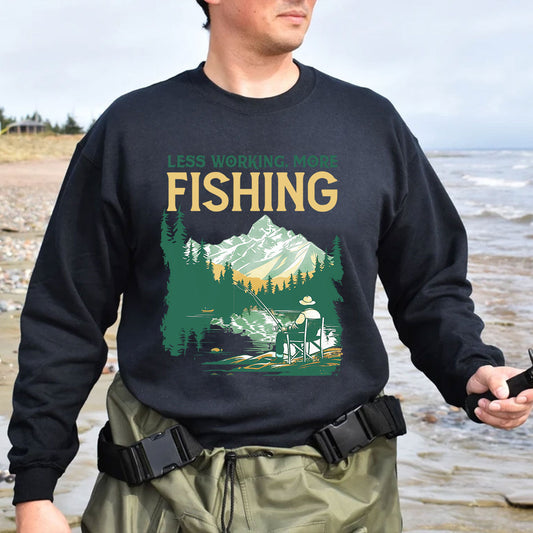 Petthouse | Fishing Shirt, Weekend Hunting Tshirt, Less Working More Fishing, Fishing Sweatshirt Hoodie, Fishing Gifts Mug