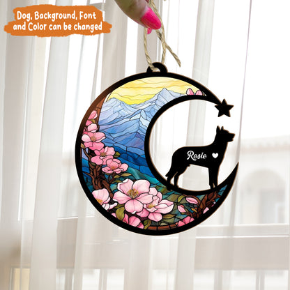 Petthouse | Personalized Loss Of Dog Sympathy Suncatcher, Memorial Gift, Dog Remembrance Gift