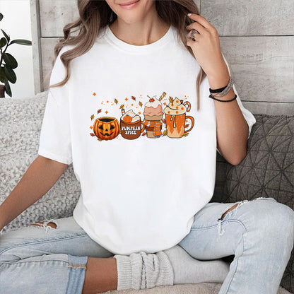 Petthouse | Custom Border Collie Dog Halloween Shirt, Dog Fall Shirt, Pumpkin Spice Latte Coffee Shirt