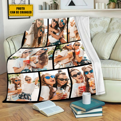 Petthouse | Customized Image Photo Blanket Christmas Fleece Blanket, Quilt Blanket Gift For Family