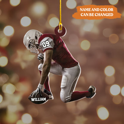 Petthouse | Customized American Football Ornament, Football Xmas Ornaments, Football Christmas Decor