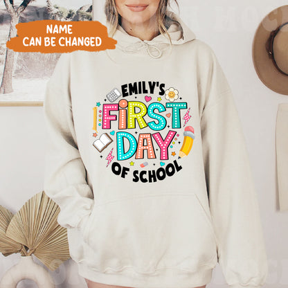 Petthouse | Custom Happy First Day Of School Shirt, Teacher Gift, Back To School Shirt