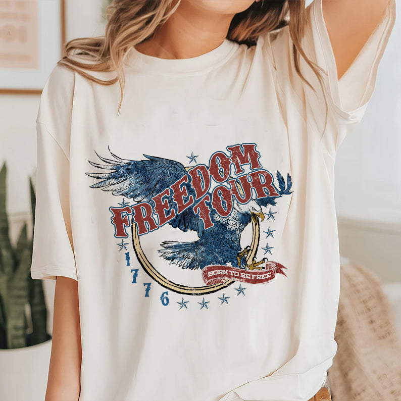 Petthouse | Freedom Tour 1776 T-shirt, Eagle 4th Of July Shirt, Freedom Shirt, Independence Day