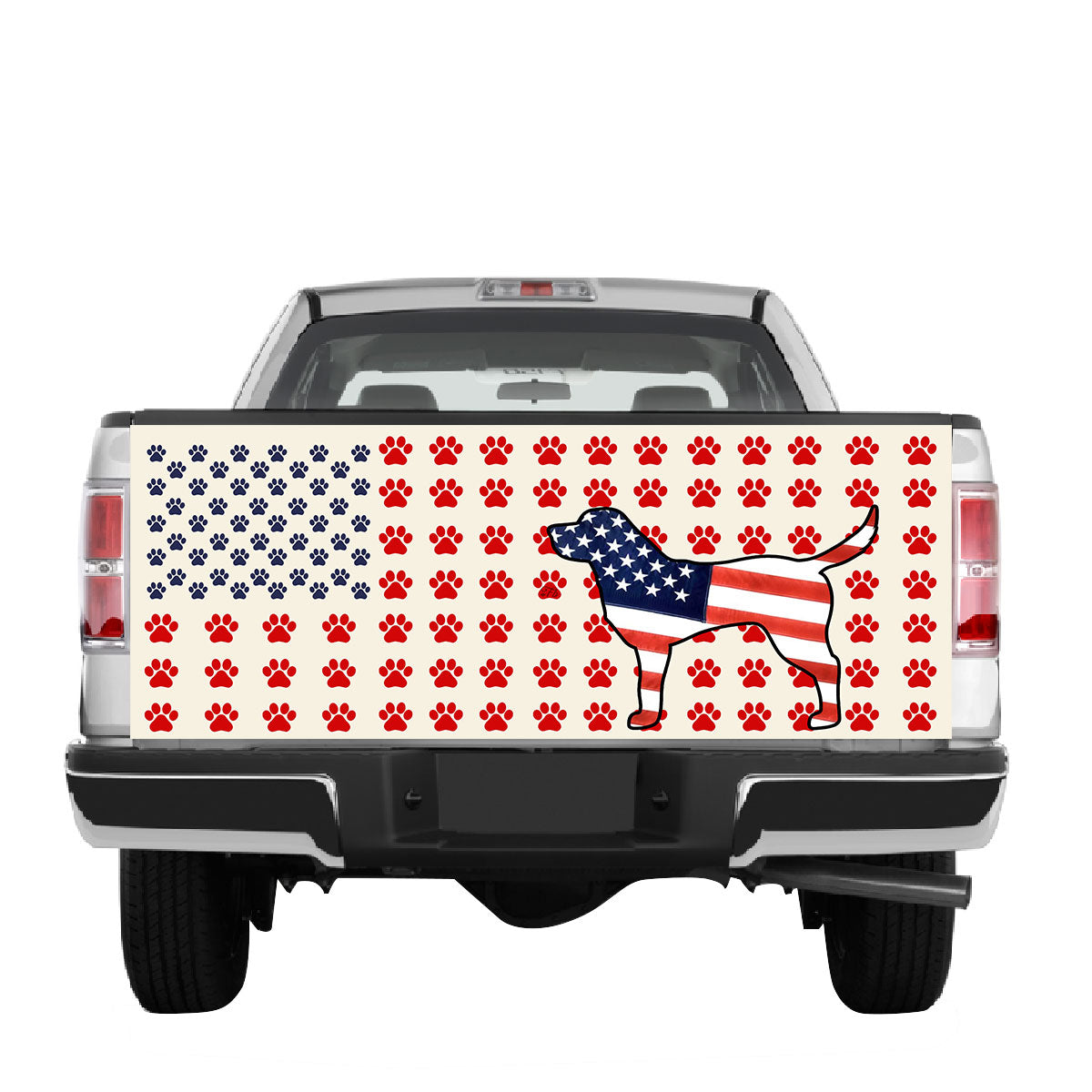 Petthouse | Labrador Retriever Tailgate Wraps For Trucks Tailgate Vinyl Wrap American Flag Truck Wraps For