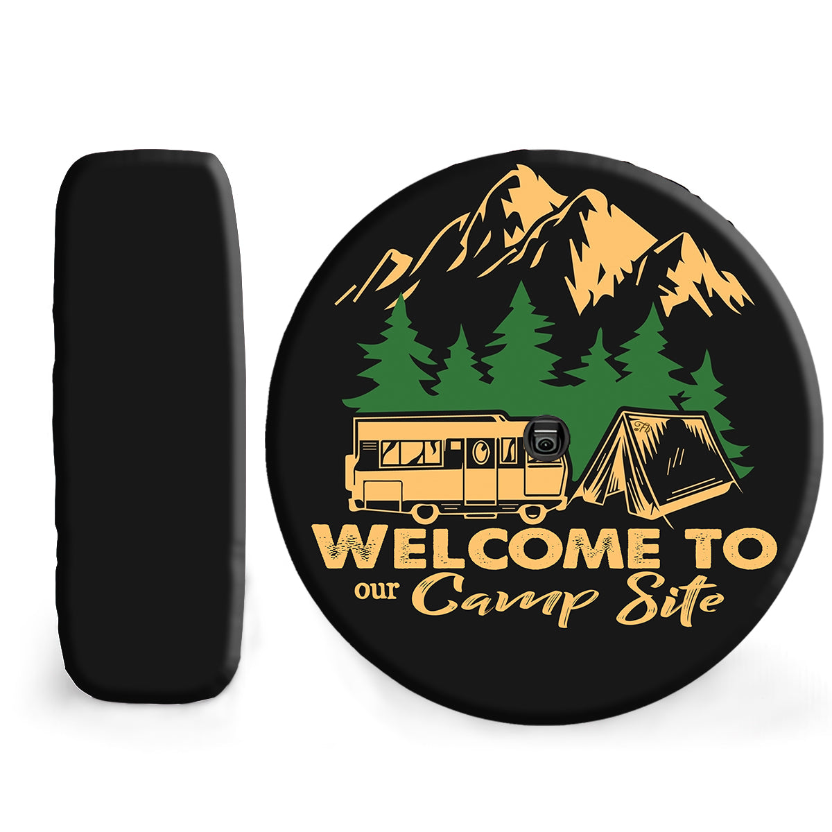 Petthouse | Customized Wheel Cover Welcome To Our Campsite Spare Tire Cover Mountain Car Accessory