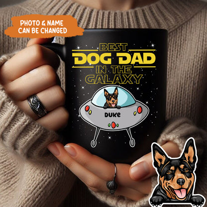 Petthouse | Customized Best Dog Dad In The Galaxy Shirt, Dog Father's Day Shirt, Dog Dad Gifts