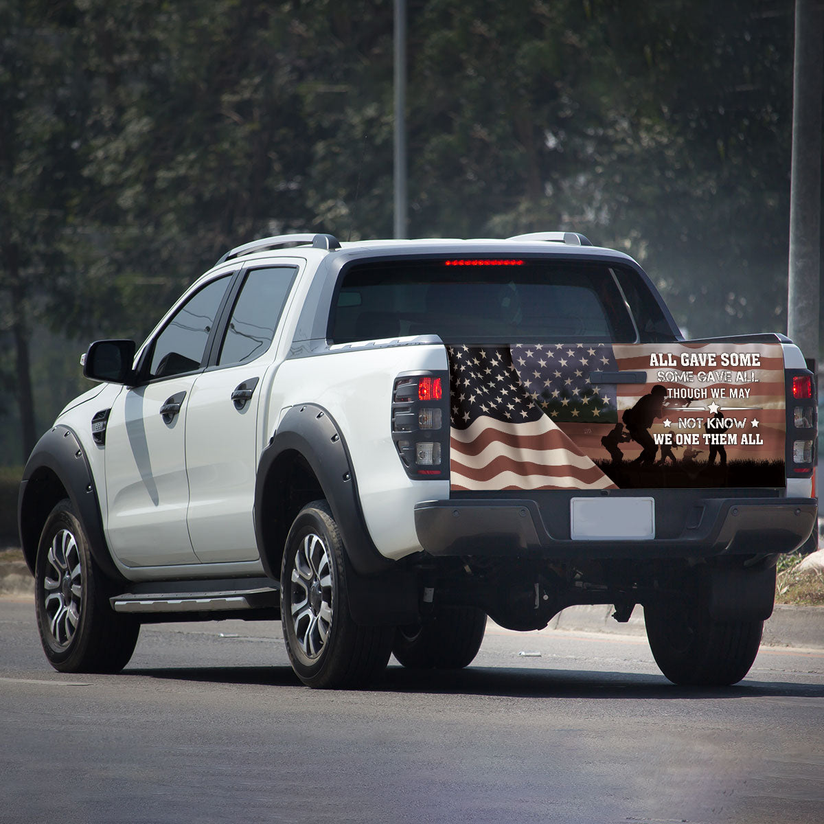 Petthouse | American Veteran Memorial Day Tailgate Wrap Us Soldier Army Veteran Truck Decor Freedom Day Gift