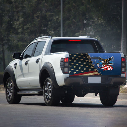 Petthouse | American Eagle Tailgate Wrap Vinyl Graphic Decal American Pride Sticker Truck Decoration