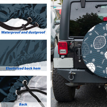 Petthouse | Turtle Beach Ocean Spare Tire Cover Turtle Sea Animals Wheel Cover Truck Decor Turtle Lovers Gift