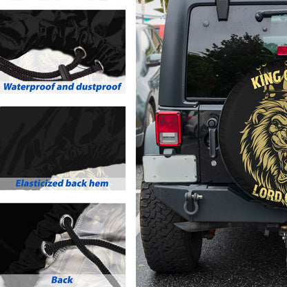 Petthouse | King Lion Spare Tire Cover King Of Kings Lord Of Lords Lion Wild Animals Truck Decoration