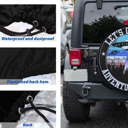 Petthouse | Space Ufo Alien Let's Get Lost Adventure Begins Spare Tire Cover Truck Decoration Space Lovers Gift