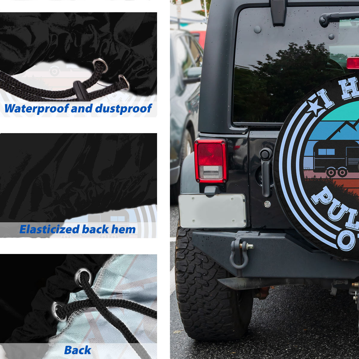 Petthouse | Camping I Hate Pulling Out Spare Tire Cover Adventure Camp Mountain Truck Decoration Campers Gift