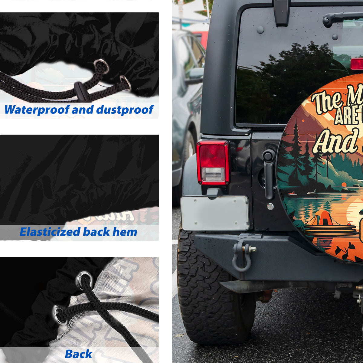 Petthouse | Camping Spare Tire Cover New Car Gift The Mountain Are Calling Tire Protector Spare Wheel Cover Tire