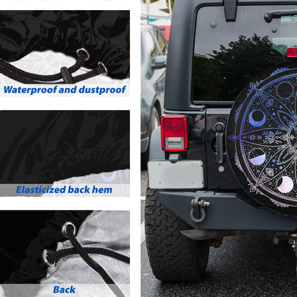 Petthouse | Mandala Phases Moon Circle Spare Tire Cover Truck Decoration Gift For Dad