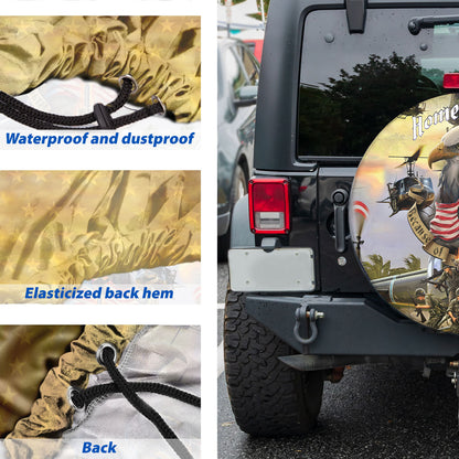 Petthouse | American Veteran Helicopter Spare Tire Cover Veteran's Day Memorial Day Decor Truck Decoration